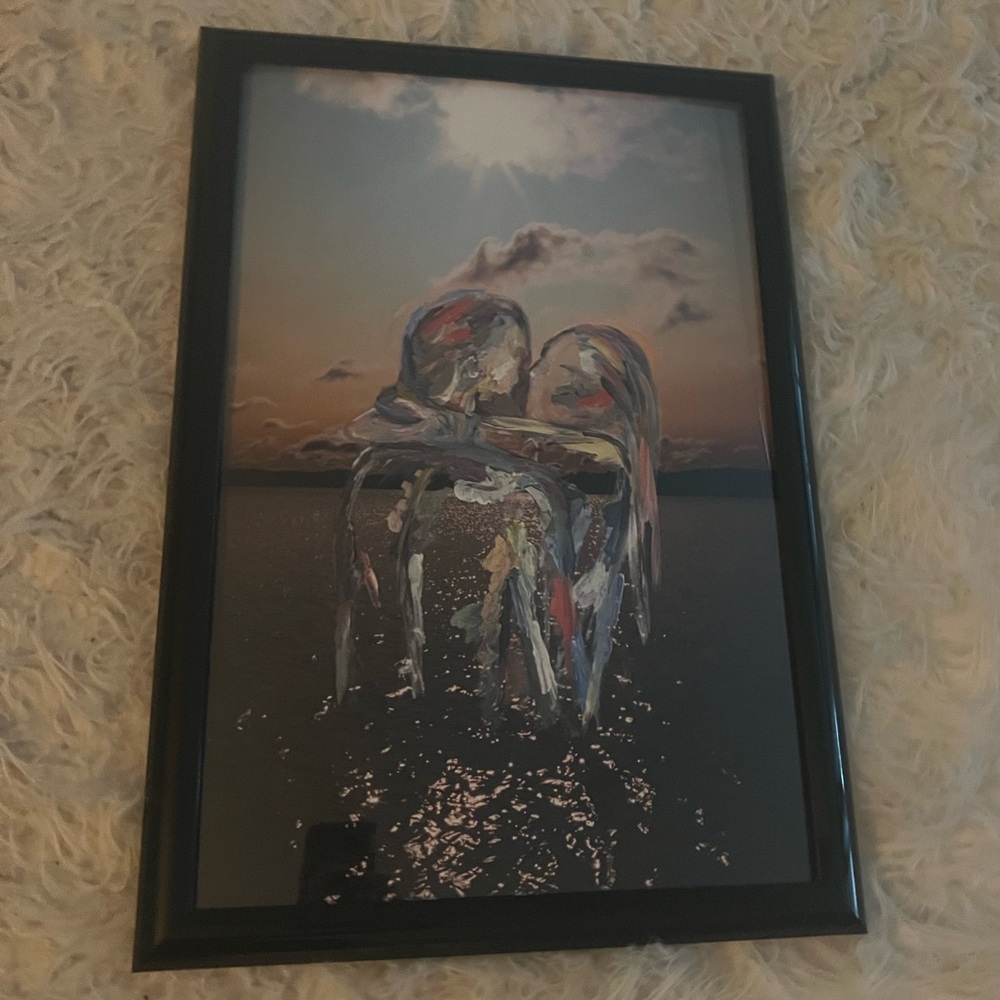 Two Lovers 2020 by Madeleine Gross. Limited Edition. Size: 12 x 18 Framed Print.